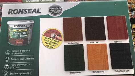 medium oak fence paint b&m.